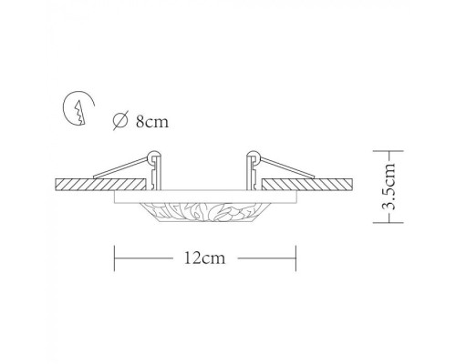 Точечный светильник Cratere A5074PL-1WH Arte Lamp