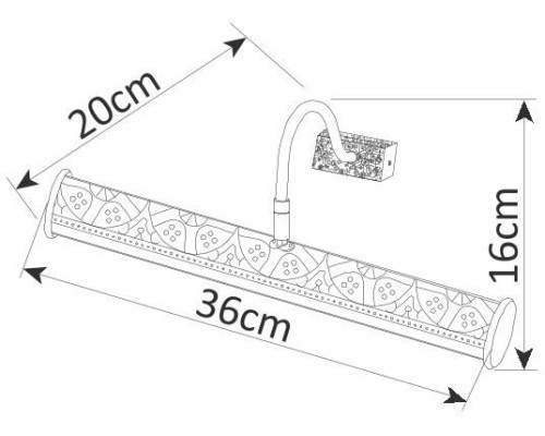 Светильник настенный Picture Lights Lux A5075AP-2BR Arte Lamp
