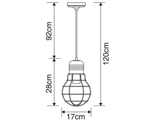 Подвесной светильник Edison A5080SP-1CC Arte Lamp