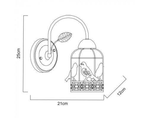 Бра Cincia A5090AP-1WG Arte Lamp