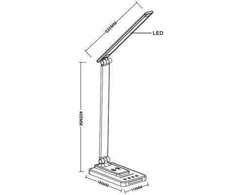 Офисная настольная лампа William A5122LT-1WH Arte Lamp