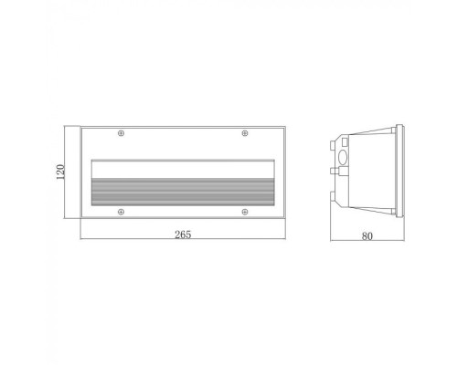 Встраиваемый светильник уличный Brick A5158IN-1BK Arte Lamp