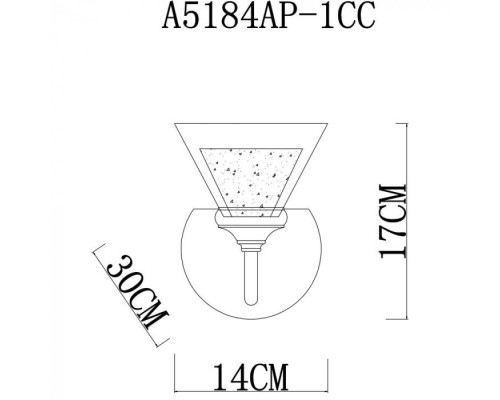 Бра Toscana A5184AP-1CC Arte Lamp