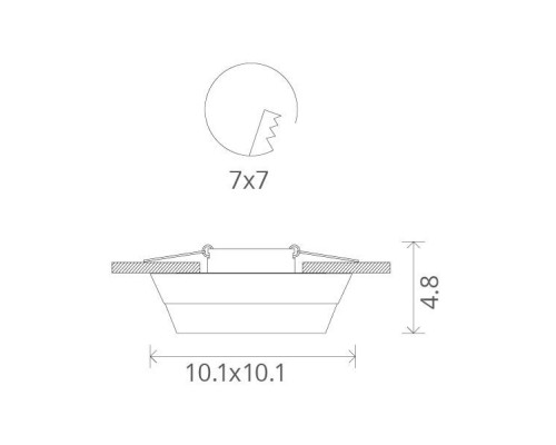 Точечный светильник Pezzi A5247PL-1WH Arte Lamp