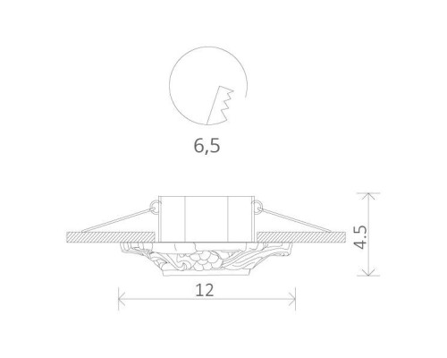 Точечный светильник Occhio A5285PL-1WG Arte Lamp