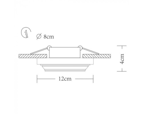 Точечный светильник Cratere A5304PL-1WH Arte Lamp