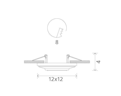 Точечный светильник Cratere A5305PL-1WH Arte Lamp