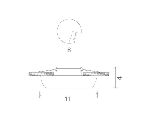 Точечный светильник Cratere A5306PL-1WH Arte Lamp