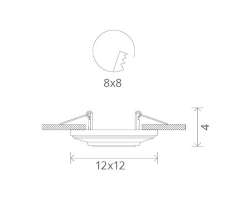 Точечный светильник Cratere A5307PL-1WH Arte Lamp