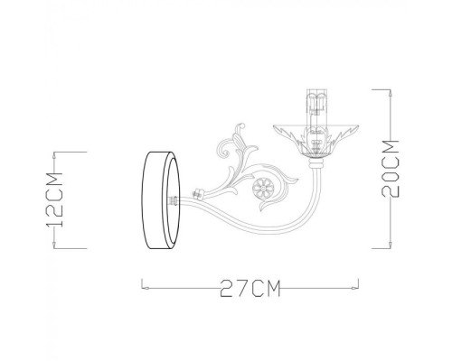 Бра Faina A5326AP-1WG Arte Lamp
