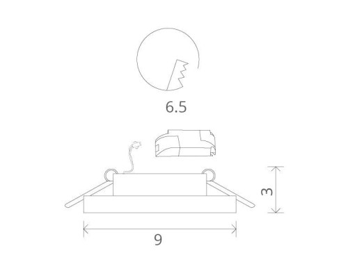 Точечный светильник Wagner A5331PL-1WH Arte Lamp