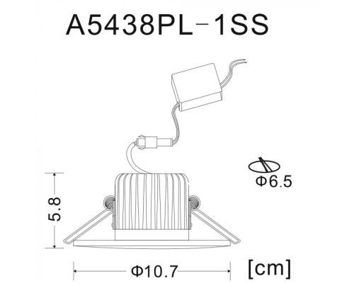 Точечный светильник Uovo A5438PL-1SS Arte Lamp