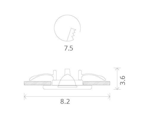Точечный светильник Aqua A5440PL-1SS Arte Lamp