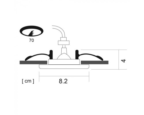 Точечный светильник Aqua A5444PL-1CC Arte Lamp