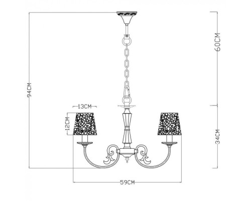 Подвесная люстра Ragnatela A5468LM-5WG Arte Lamp