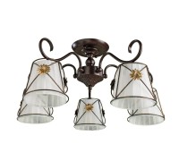 Потолочная люстра Fortuna A5495PL-5BR Arte Lamp