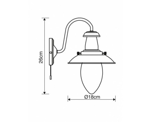 Бра Fisherman A5518AP-1AB Arte Lamp