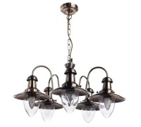 Подвесная люстра Fisherman A5518LM-5AB Arte Lamp
