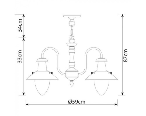 Подвесная люстра Fisherman A5518LM-5AB Arte Lamp