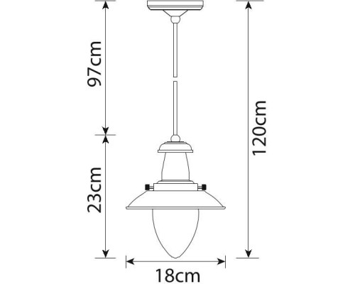 Подвесной светильник Fisherman A5518SP-1AB Arte Lamp