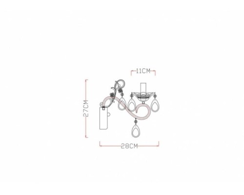 Бра Ciondolo A5676AP-1WG Arte Lamp