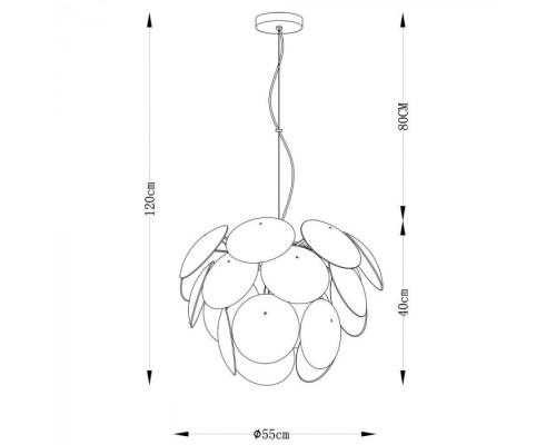 Подвесной светильник Palmer A5694SP-5WH Arte Lamp
