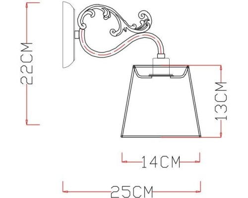 Бра Merletto A5709AP-1WG Arte Lamp