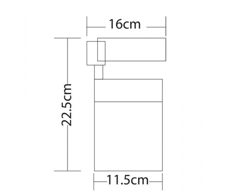 Трековый светильник Attento A5750PL-1BK Arte Lamp