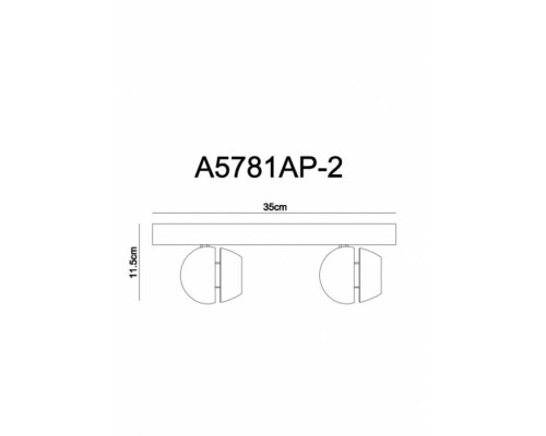 Спот Sfera A5781AP-2WH Arte Lamp