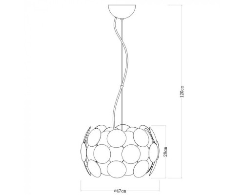 Подвесной светильник Pluto A5839SP-4WH Arte Lamp
