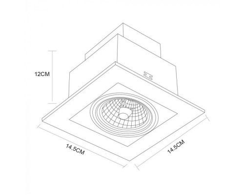 Точечный светильник Cardani Medio A5930PL-1BK Arte Lamp