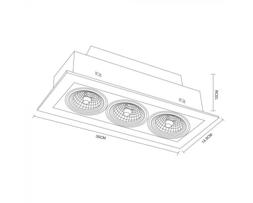 Точечный светильник Cardani Medio A5930PL-3BK Arte Lamp