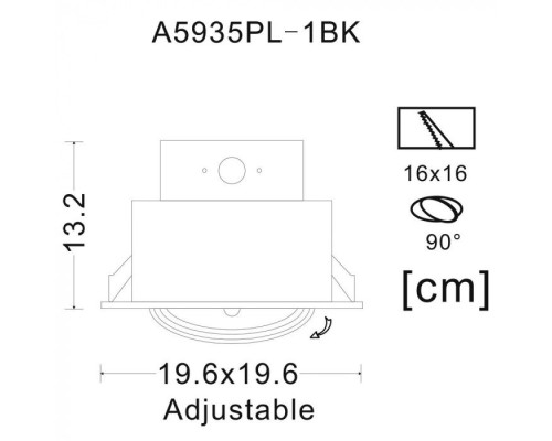 Точечный светильник Cardani Grande A5935PL-1BK Arte Lamp