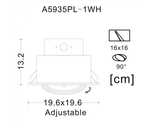Точечный светильник Cardani Grande A5935PL-1WH Arte Lamp