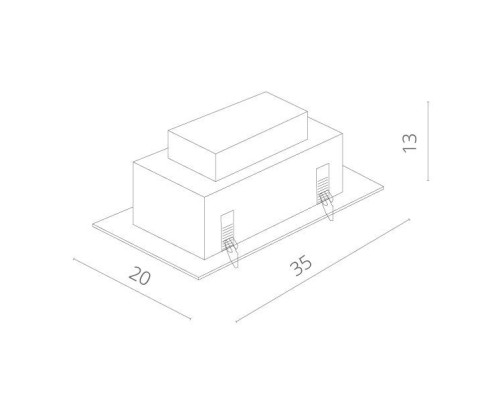 Точечный светильник Cardani Grande A5935PL-2WH Arte Lamp