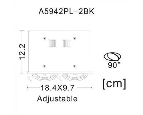 Точечный светильник Cardani Piccolo A5942PL-2BK Arte Lamp