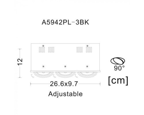 Точечный светильник Cardani Piccolo A5942PL-3BK Arte Lamp