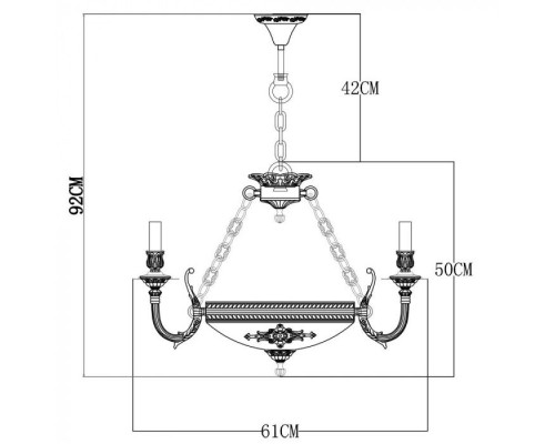 Подвесная люстра Luisa A5966LM-6WG Arte Lamp
