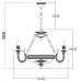 Подвесная люстра Luisa A5966LM-6WG Arte Lamp