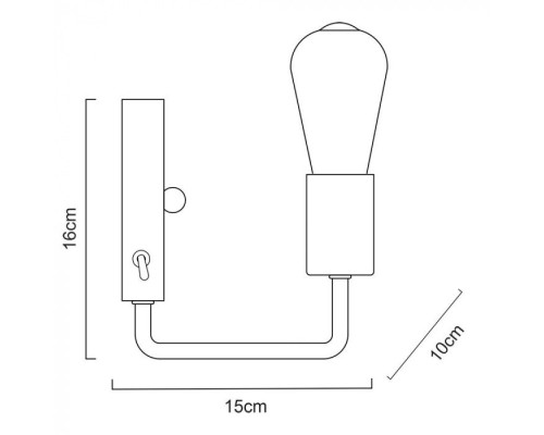 Бра Gelo A6001AP-1WH Arte Lamp