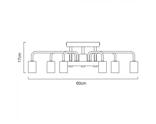 Потолочная люстра Gelo A6001PL-7WH Arte Lamp