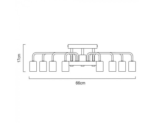 Потолочная люстра Gelo A6001PL-9WH Arte Lamp