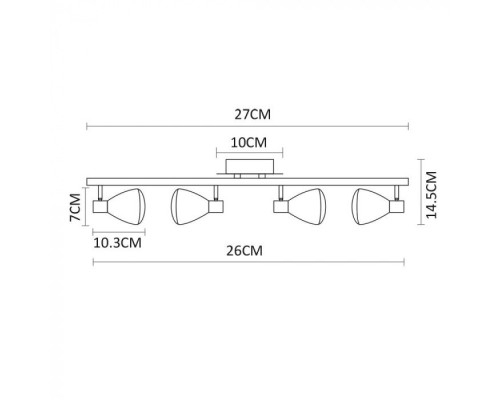 Спот Gioved A6008PL-4BK Arte Lamp