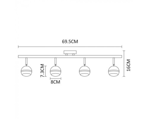Спот Venerd A6009PL-4AB Arte Lamp