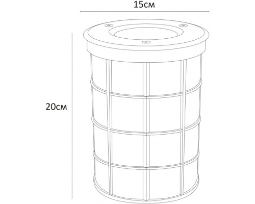 Встраиваемый светильник уличный Piazza A6014IN-1SS Arte Lamp