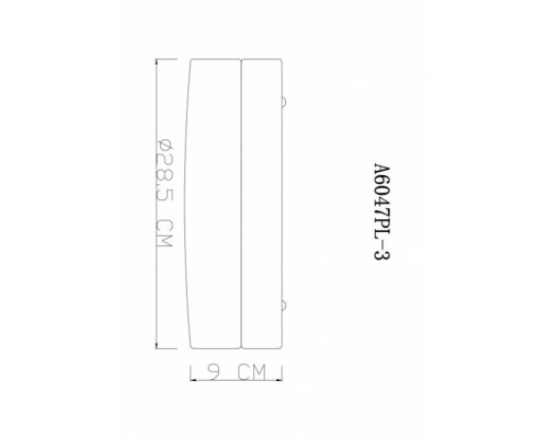 Потолочный светильник Aqua-tablet A6047PL-3AB Arte Lamp