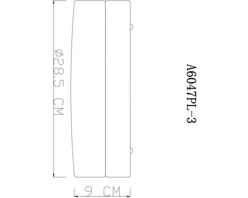 Потолочный светильник Aqua-tablet A6047PL-3CC Arte Lamp