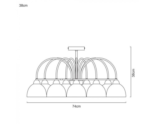 Потолочная люстра Palermo A6057PL-8CC Arte Lamp