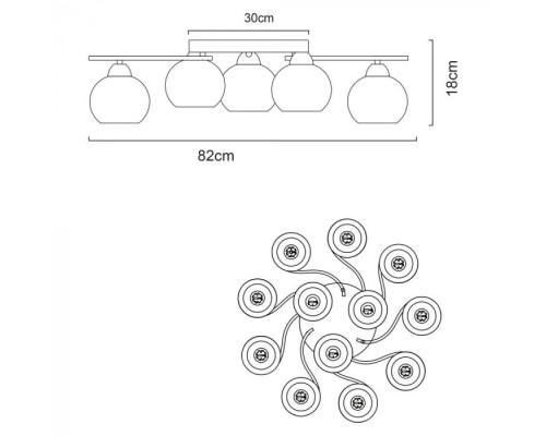 Потолочная люстра Monika A6058PL-12CC Arte Lamp