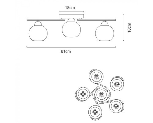 Потолочная люстра Monika A6058PL-6CC Arte Lamp